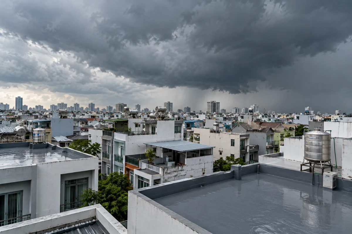Chuẩn bị chống thấm trước mùa mưa